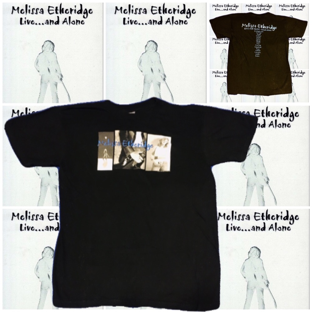 MELISSA ETHERIDGE Live & Alone Tour 2001 T Shirt
